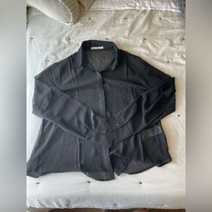 Abercrombie See-Through Blouse Top